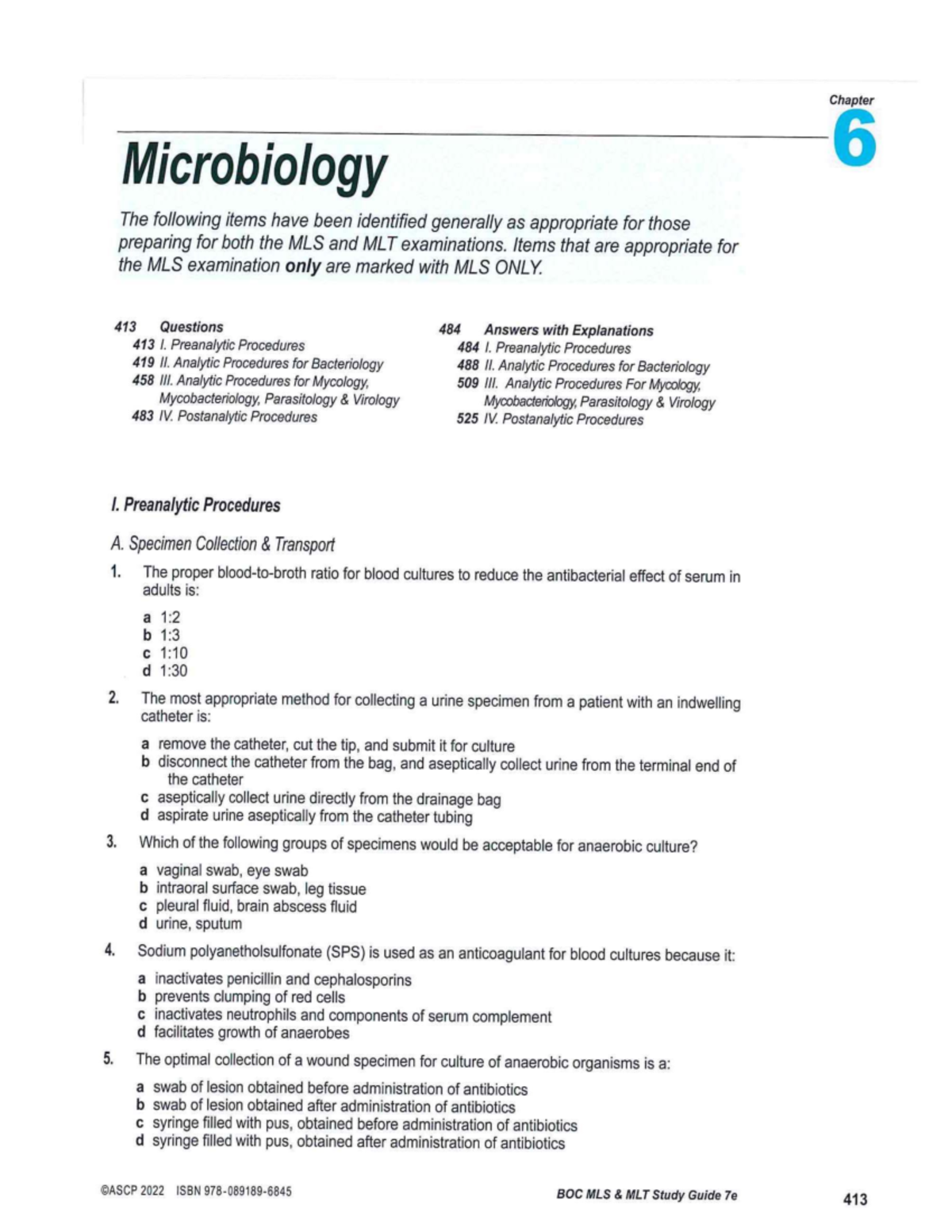 BOC 7th Edition Microbiology Review Guide for MLS & MLT Exams - Studocu