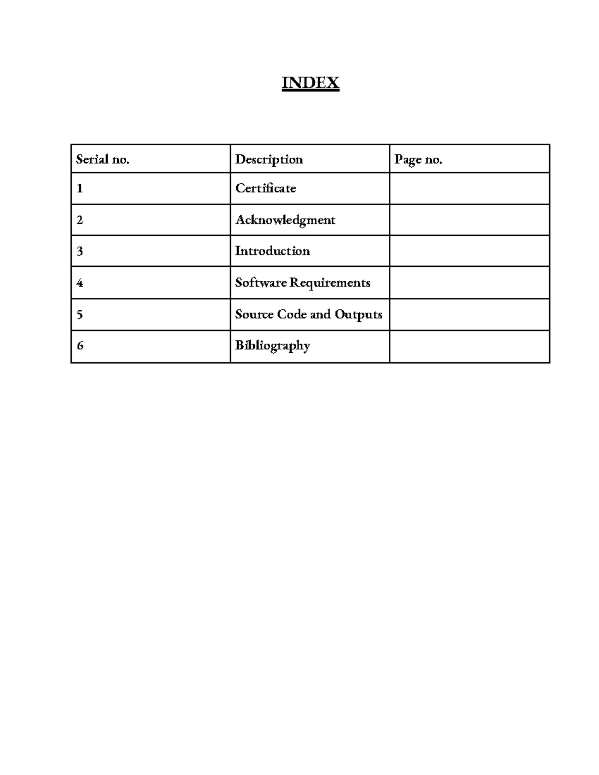 IP Investigatory Project Report - Software Requirements & Code - Studocu
