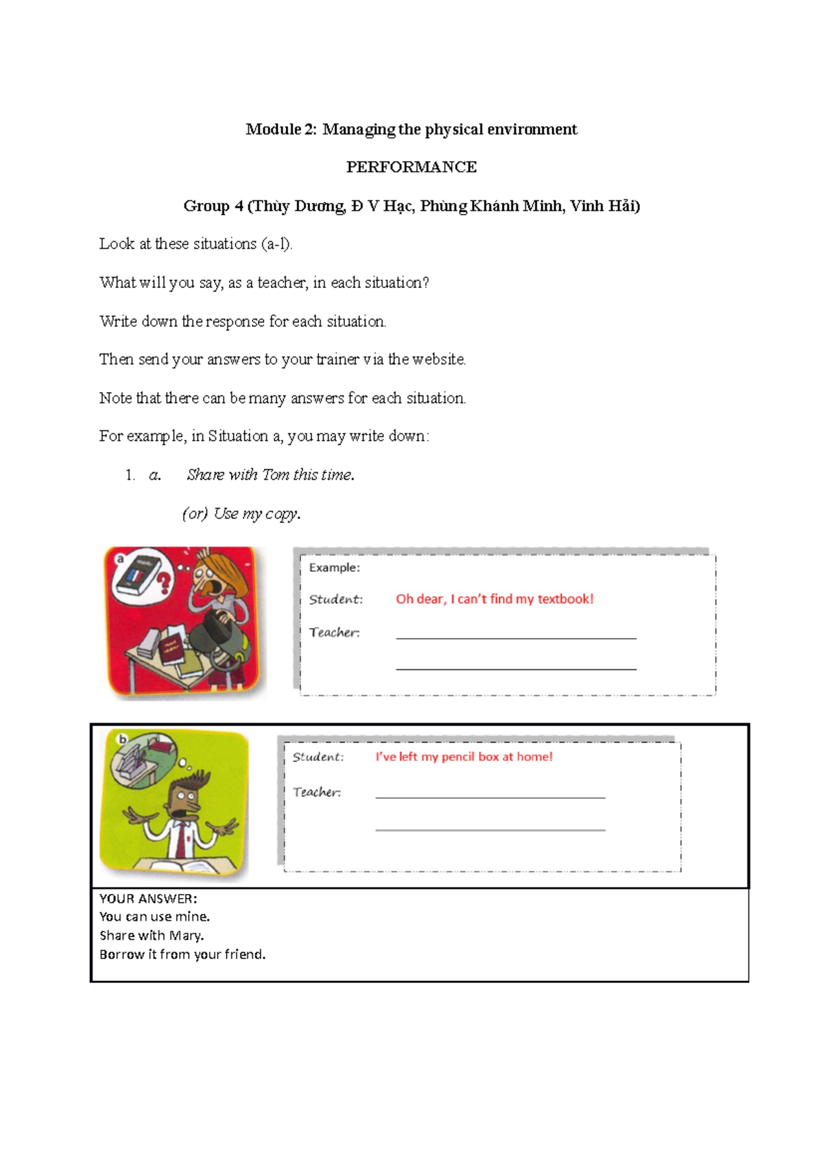 Group 4 Module 2 - performance (revised) - Module 2: Managing the ...