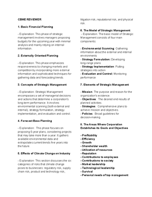 MIDTERMS REVIEWER CBME1: OPERATIONS MANAGEMENT & TQM Insights - Studocu