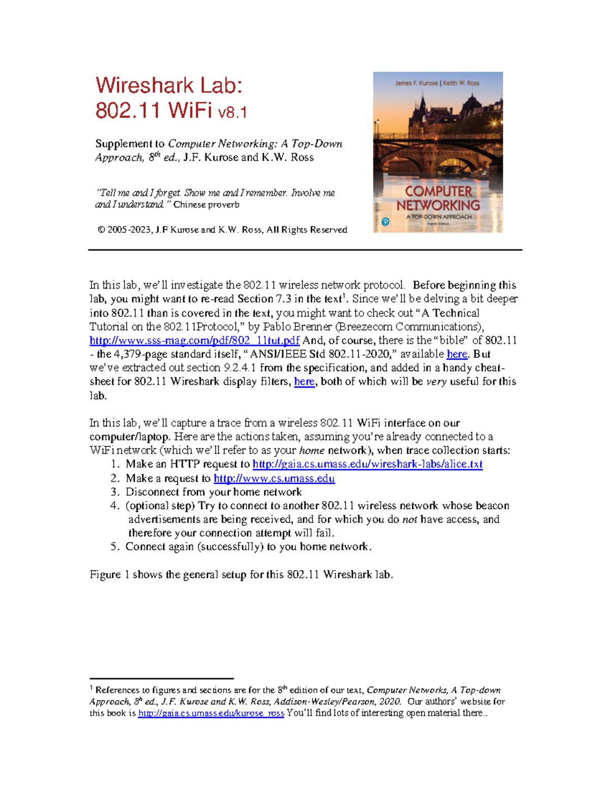 Wireshark Lab 4 - Investigating the 802 WiFi Protocol Analysis - Studocu