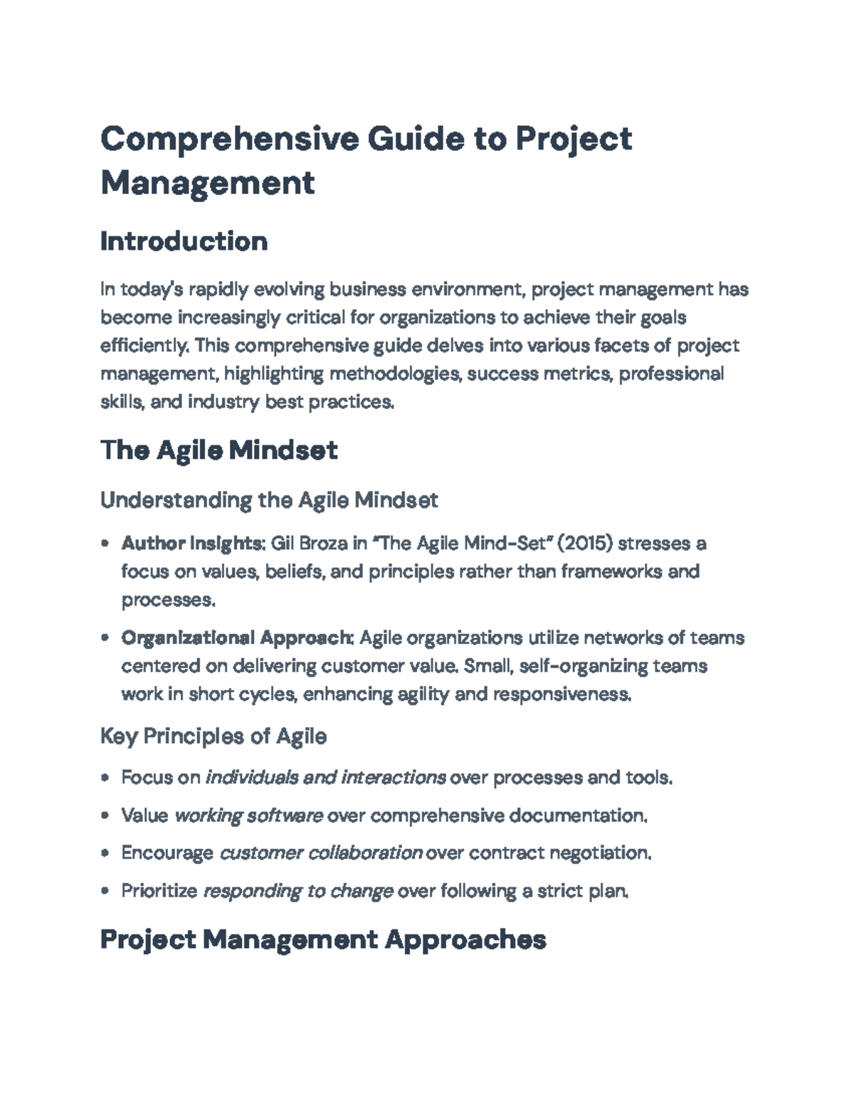 Comprehensive Guide to Project Management (PMT-2023) - Comprehensive ...