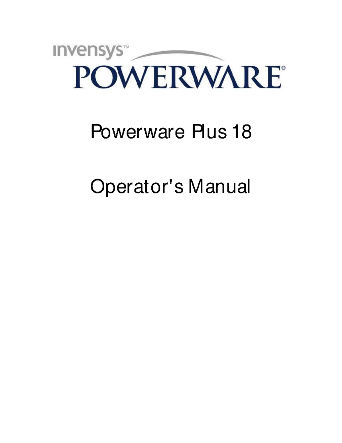 Powerware Plus 18 User Manual: Comprehensive Guide and Features - Studocu
