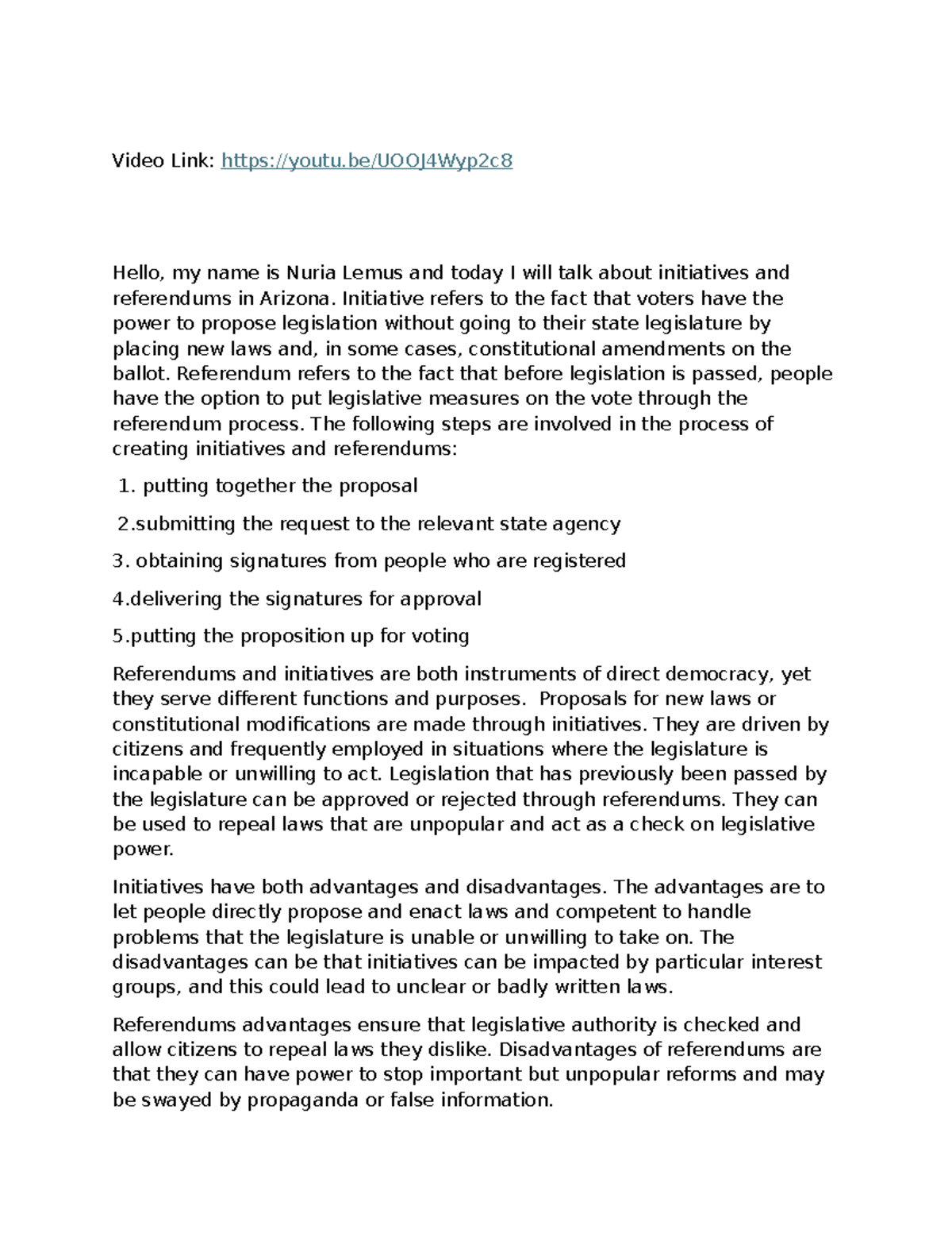 AZ Initiative and Referendums: A Guide to Direct Democracy Principles ...