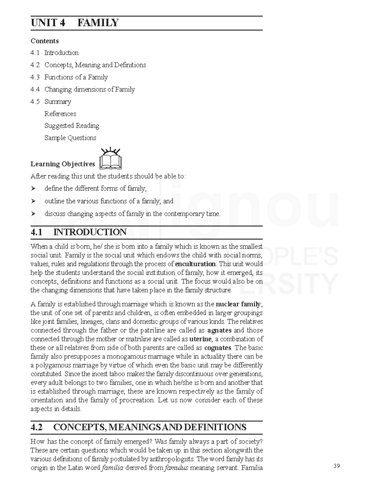 Unit 4: Understanding Family Dynamics and Changing Structures in ...