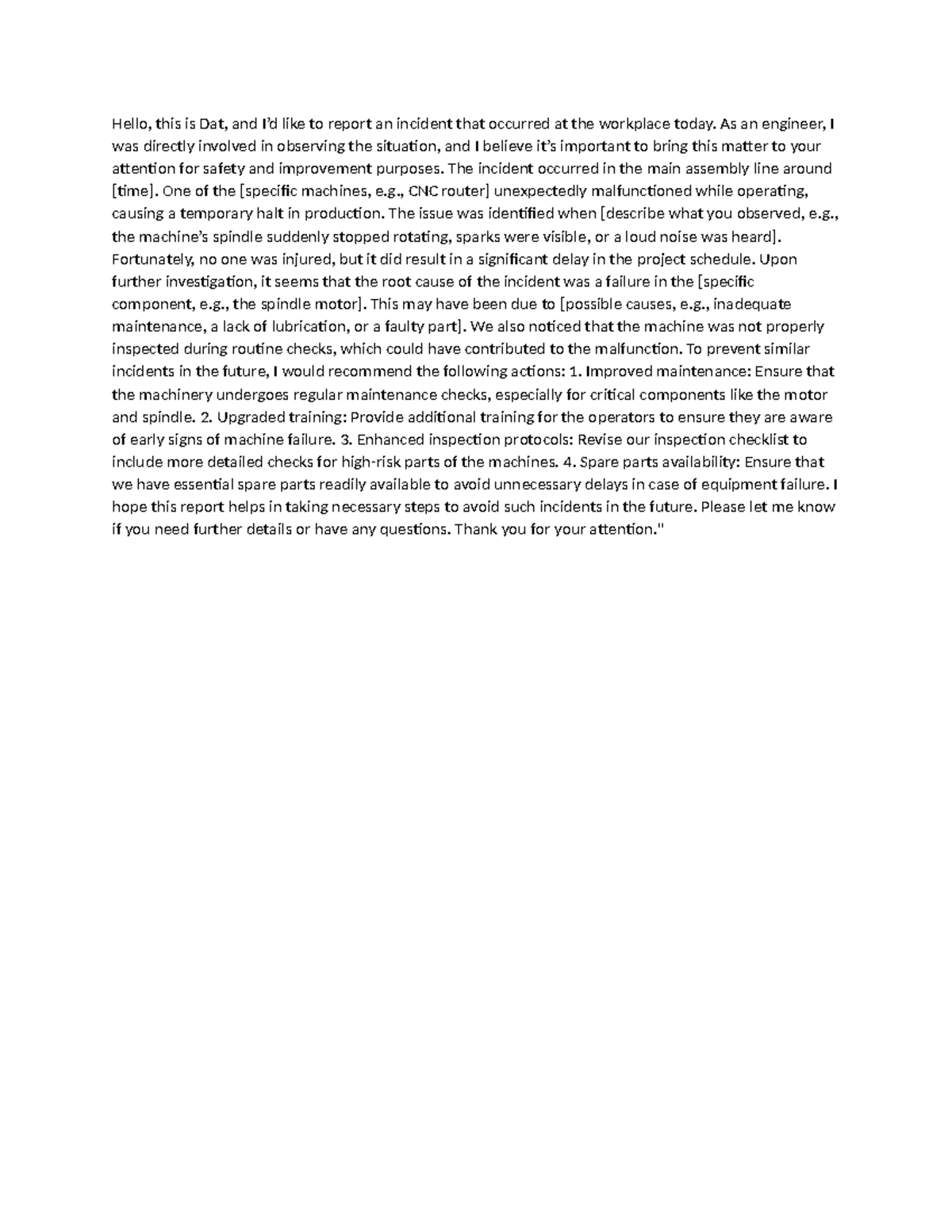 Unit 3 Report: Incident Analysis & Recommendations - ACQC - Studocu