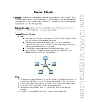 Computer Networks Combined Notes For All Units 1-5 - Computer Network B ...