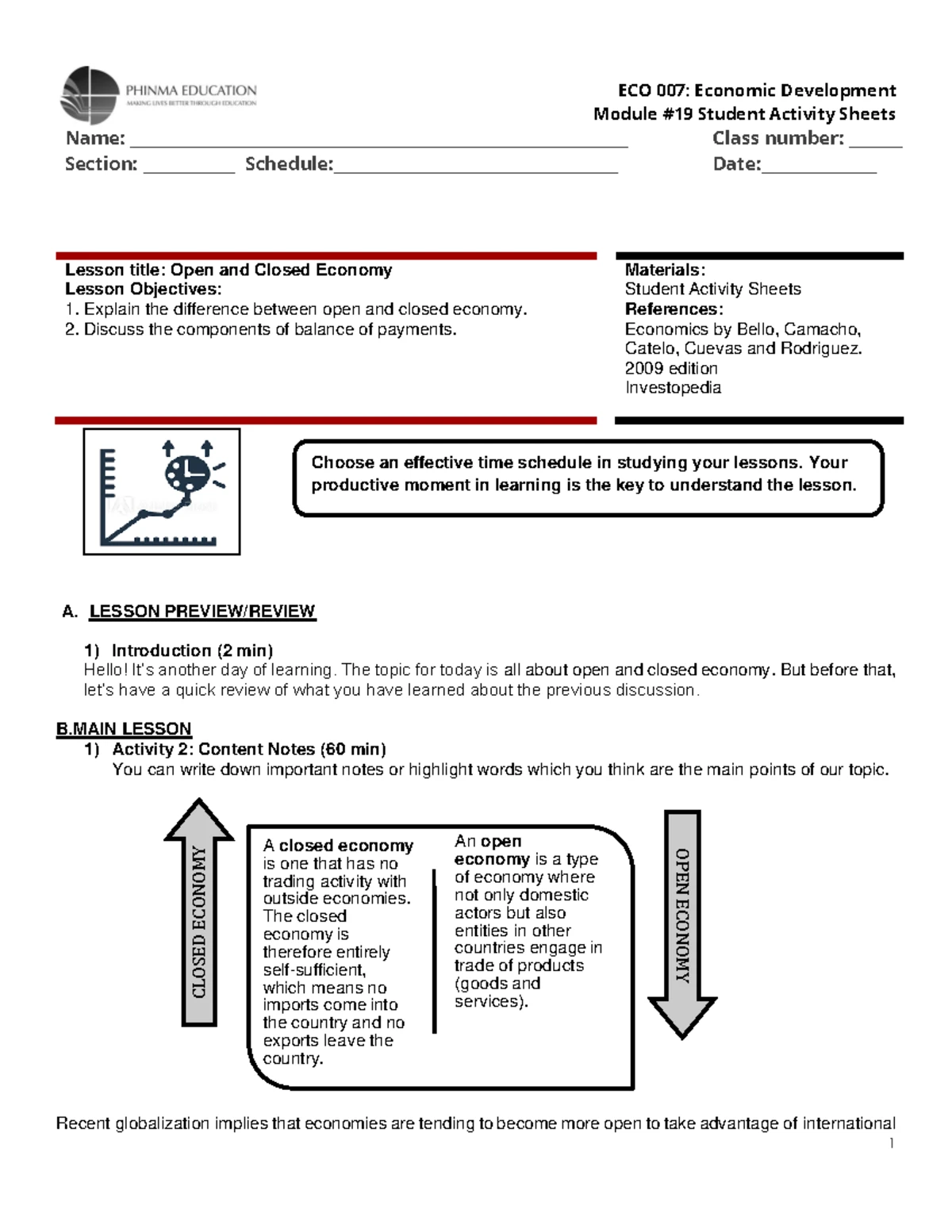 ACC 148: Performance Management Process Lesson Activity Sheet - Studocu