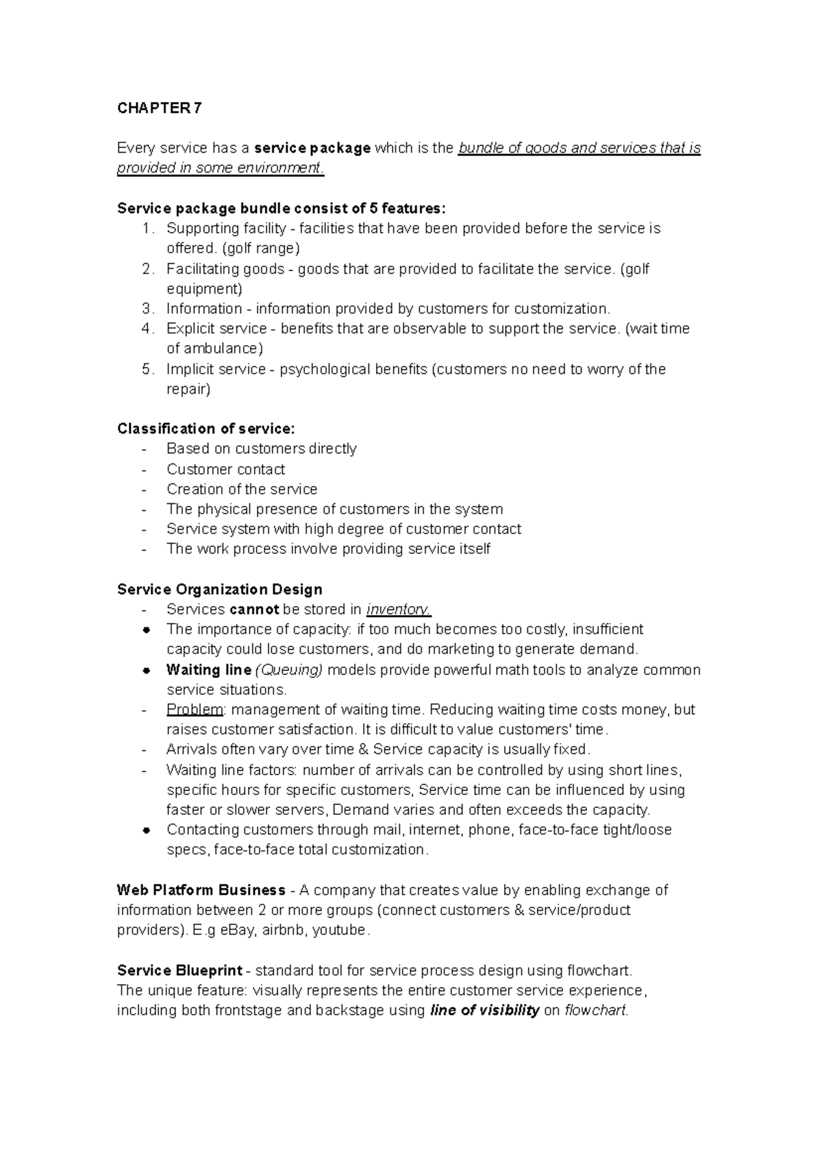 ADMS 3351 TERM TEST 2 - Comprehensive Study Notes for Chapters 7, 10 ...