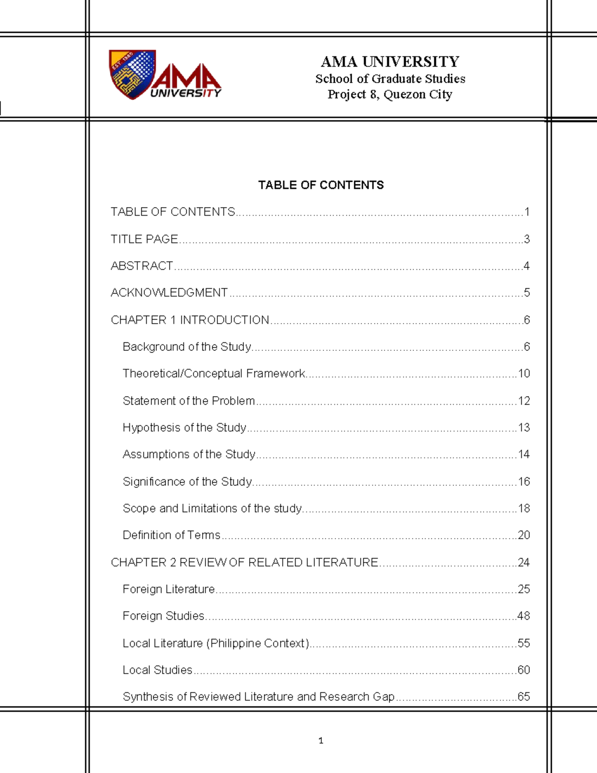 AMA UNIVERSITY Graduate Studies Project 8: HR Operations Case ...