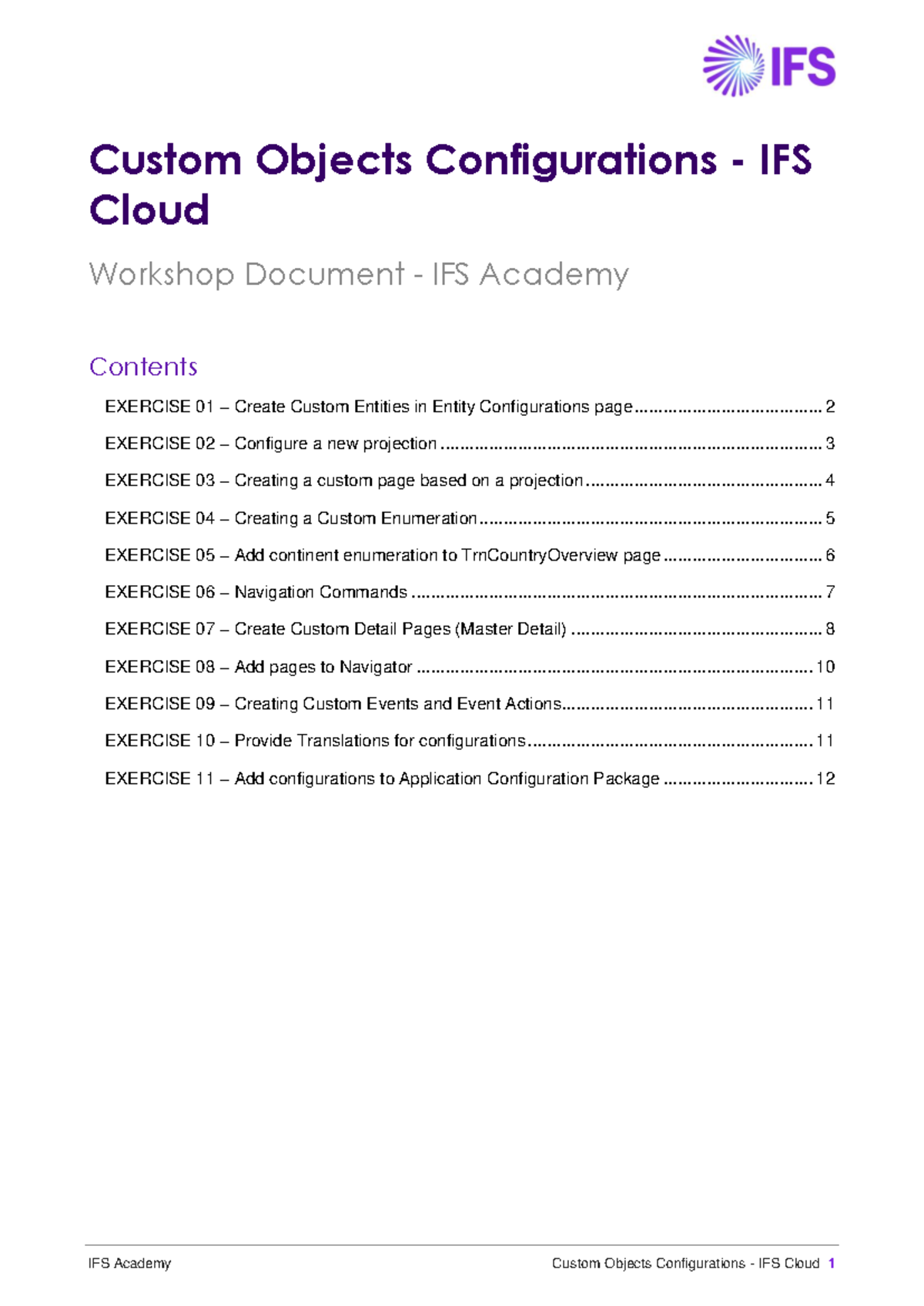 Cloud - Custom Object Configuration - Workshop - Custom Objects ...