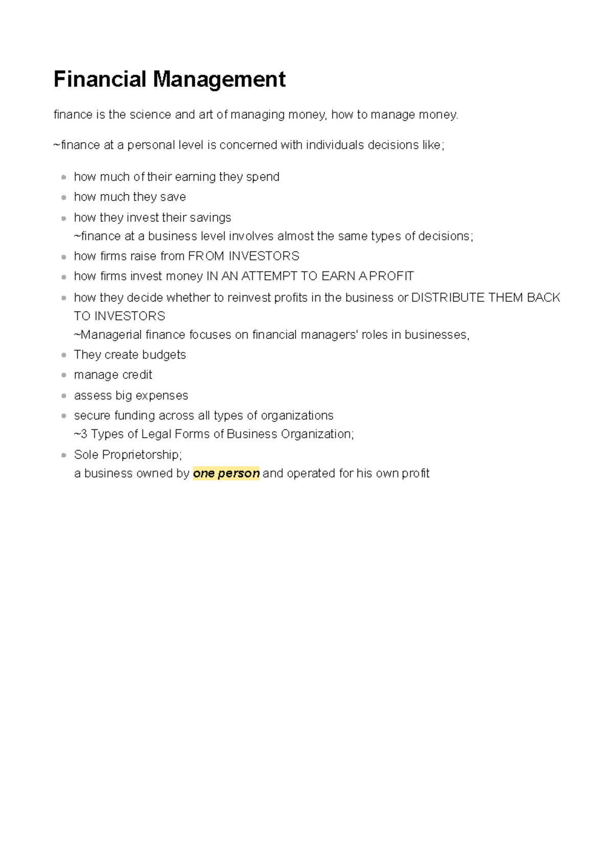 Financial Management - Financial Management finance is the science and ...