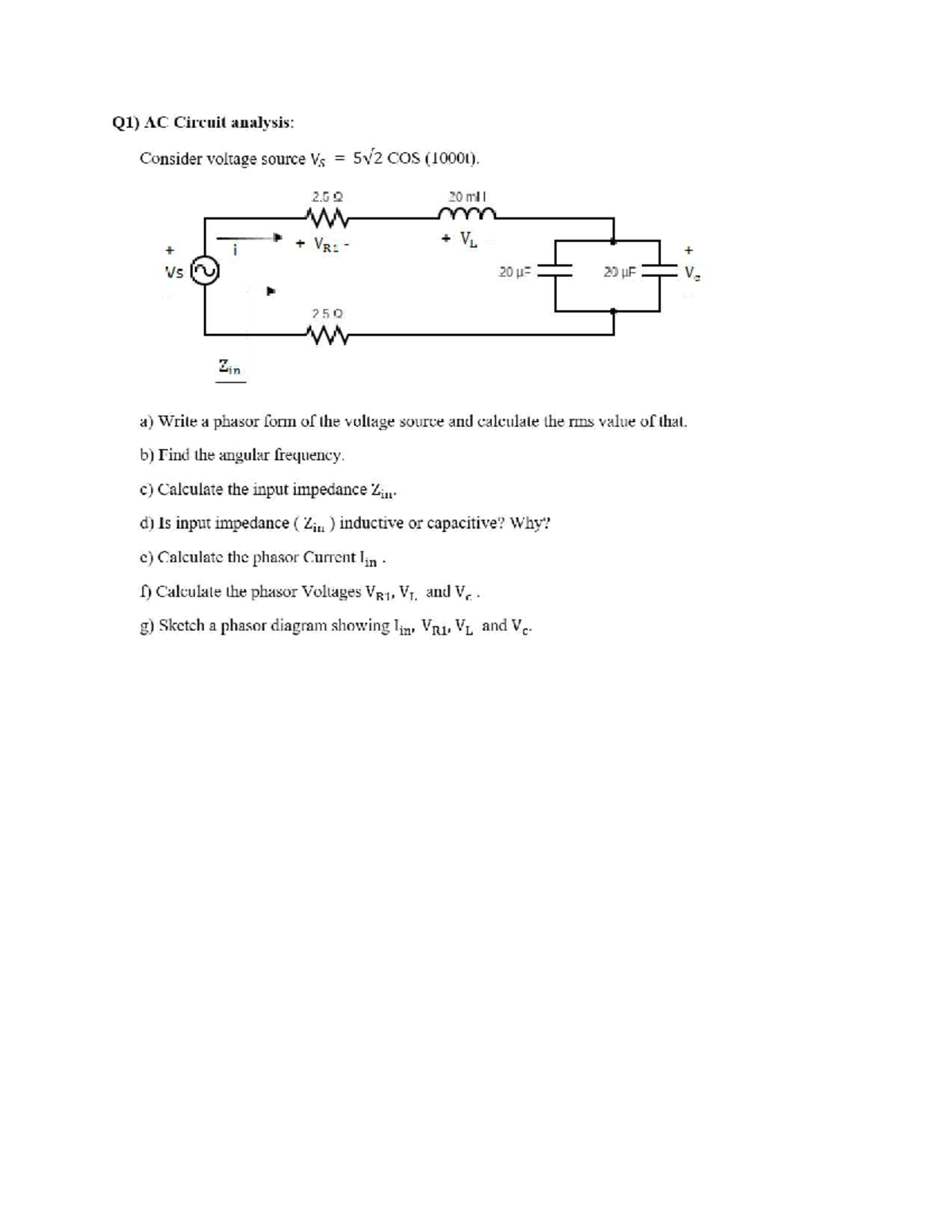 Problem Set 3 - AC Circuit Analysis and 3-Phase Circuits - Studocu