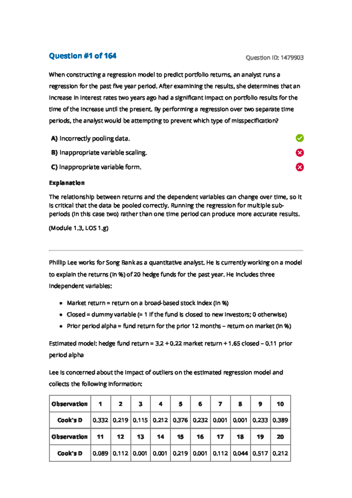 Multiple Regression Answers for Course Code: RM 101 - Reading 1 - Studocu