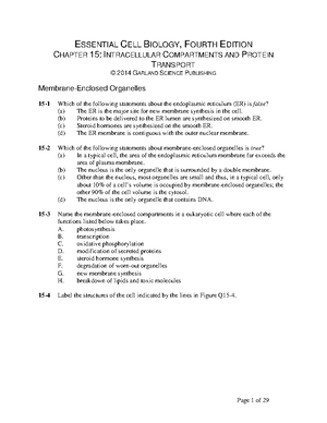 Cell Biology Textbook-61: Functions of Blood Cells and Proteins - Studocu