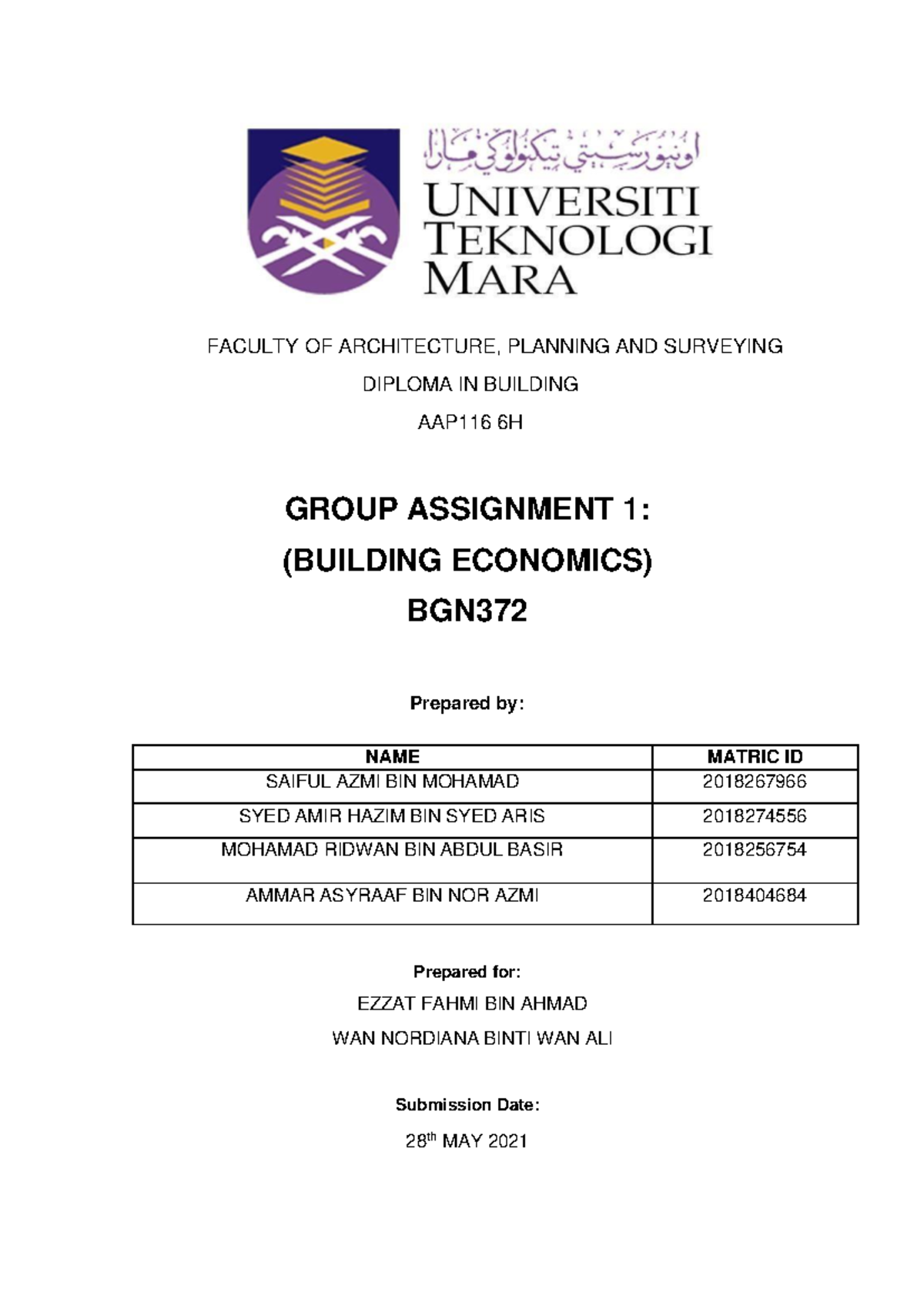 Group Assignment 1: Factors Influencing Housing Supply & Demand - BGN ...