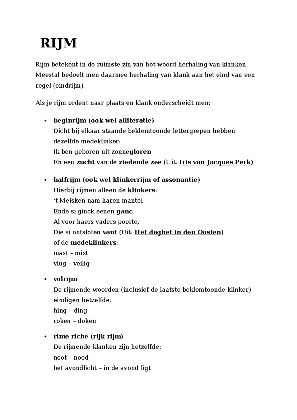 Rijm en Rijmschema's: Hulpmiddelen bij Poëzieanalyse [72] - Studeersnel