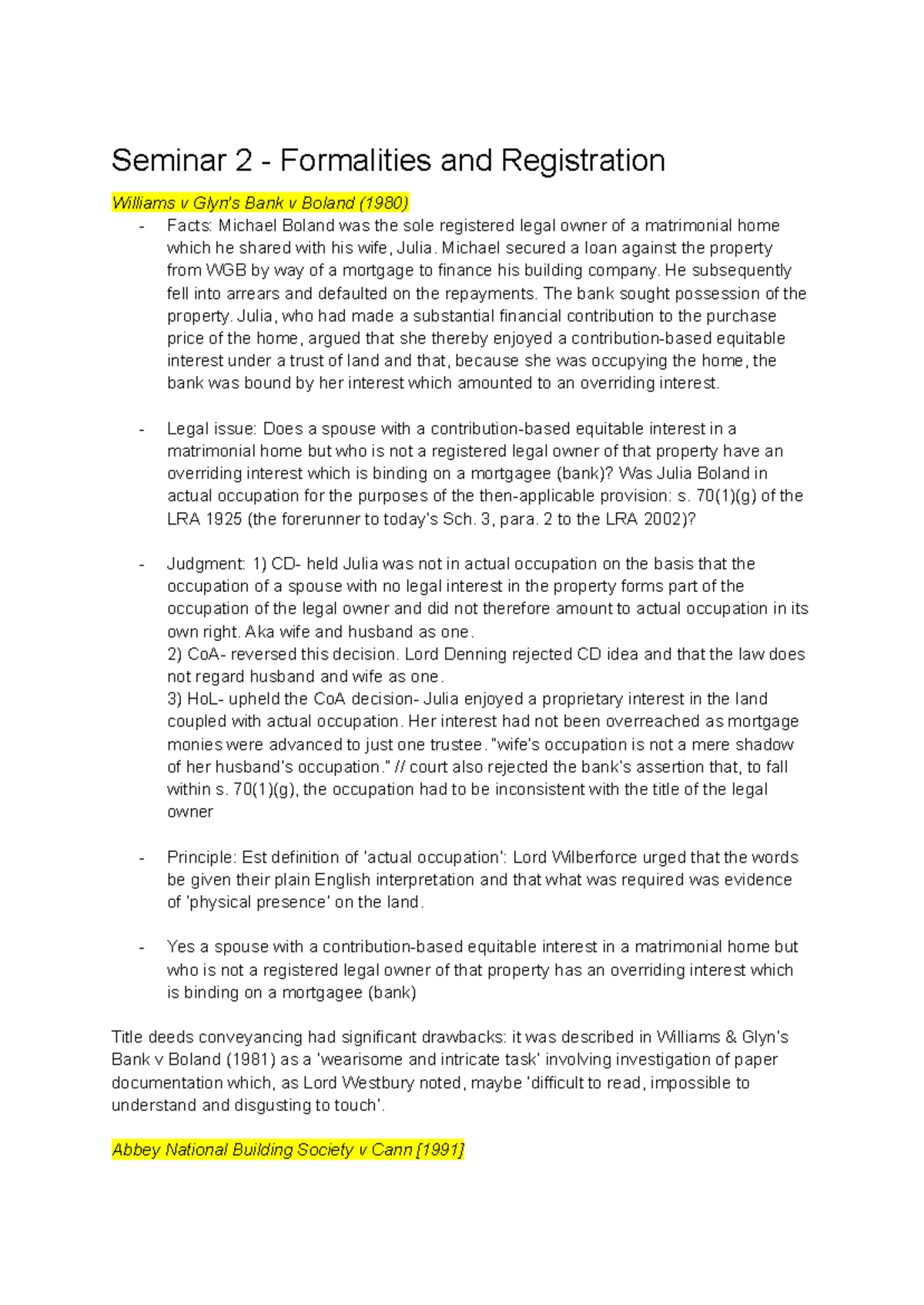 Seminar 2 - Formalities and Registration - Seminar 2 - Formalities and ...