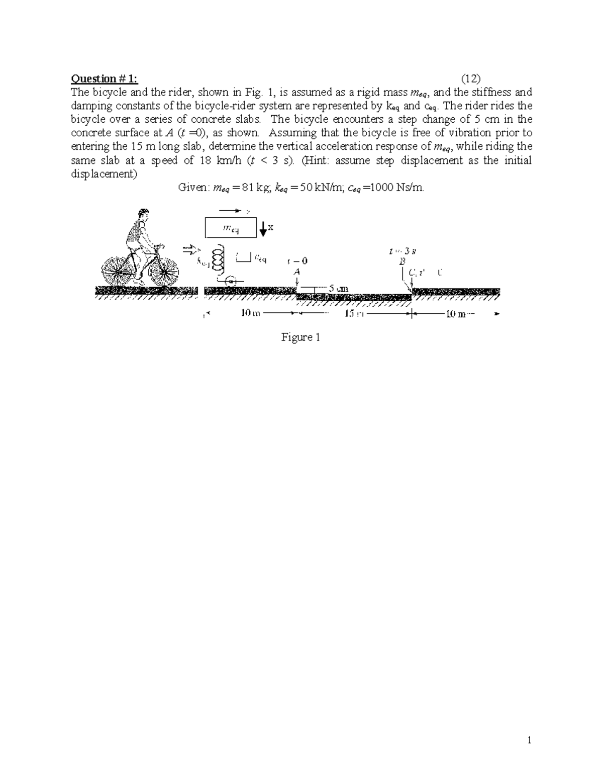 Chapter 2-3 Examples: Vibration Analysis and Response Calculations ...