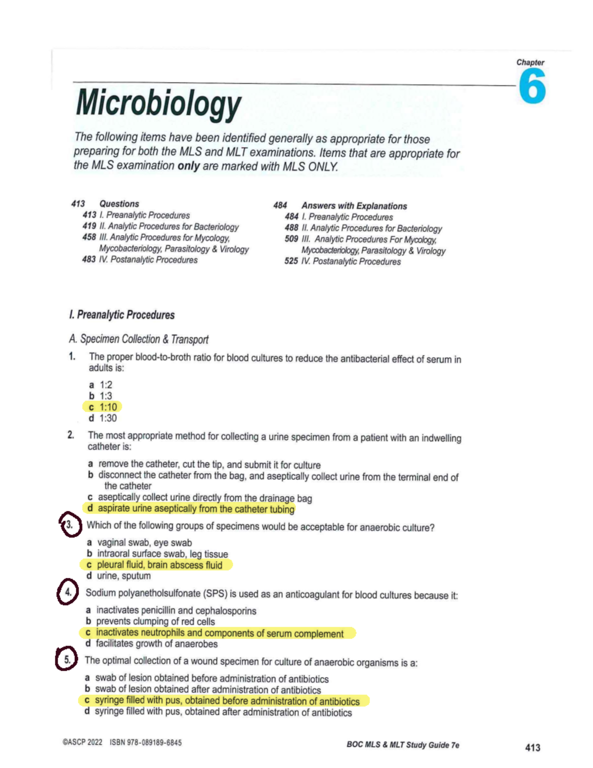 BOC MLS MLT Study Guide: Microbiology Chapter Review and Exam Prep ...