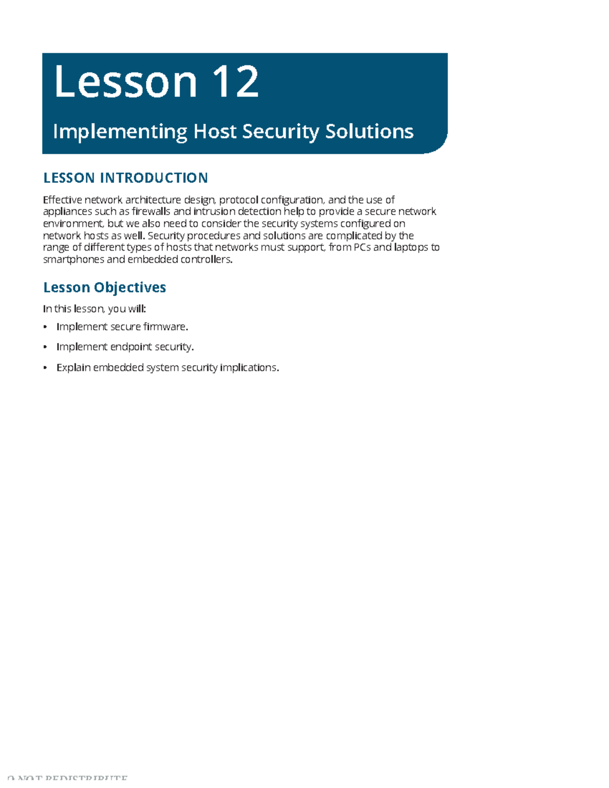 Ch12 - Chapter 12 Document - Lesson 12 Implementing Host Security ...
