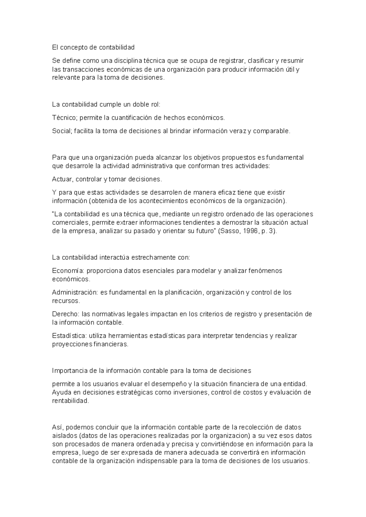 Resumen TP 1: Principios de la Contabilidad y su Importancia - Studocu