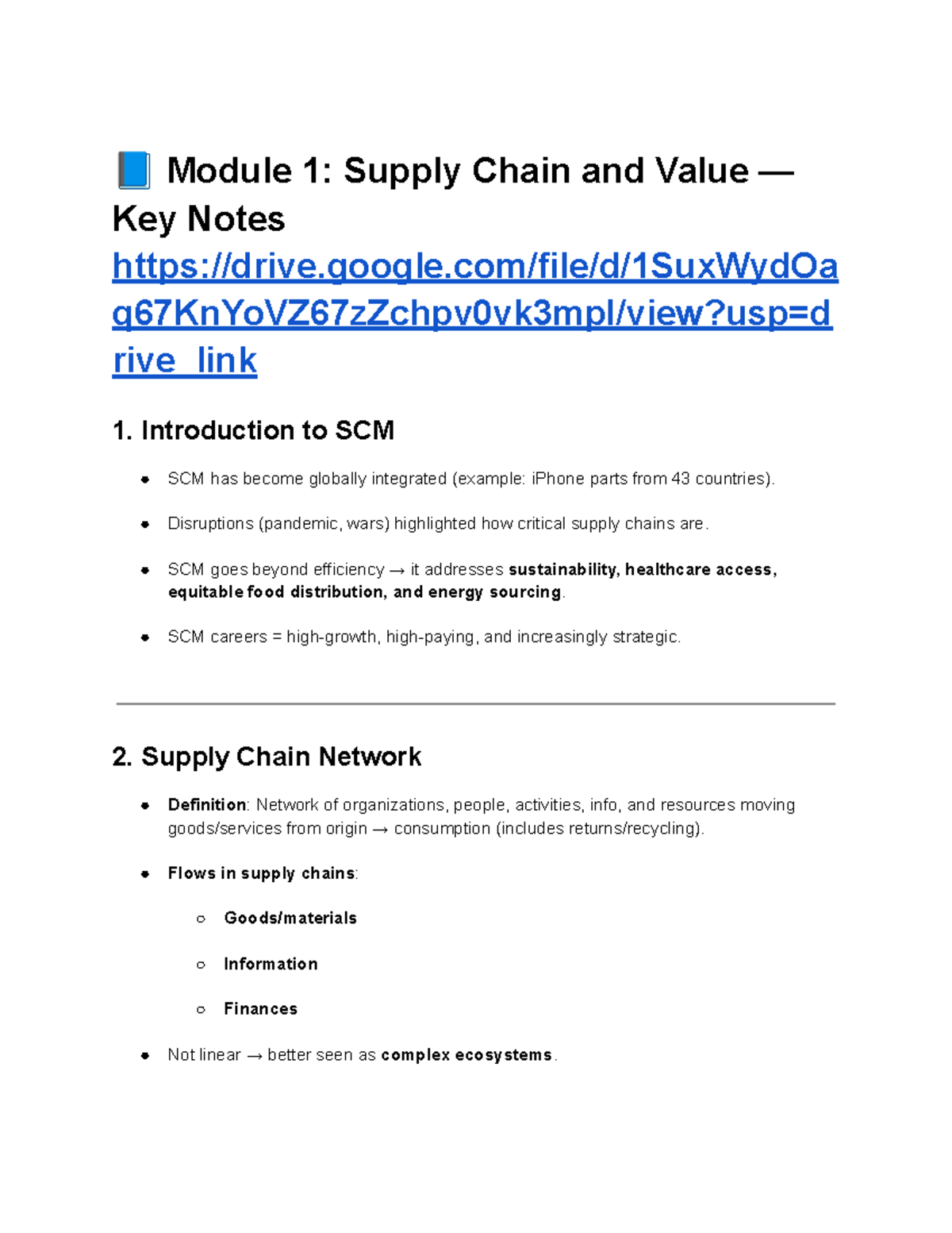 SCM Notes: Key Insights on Supply Chain Management and Integration ...