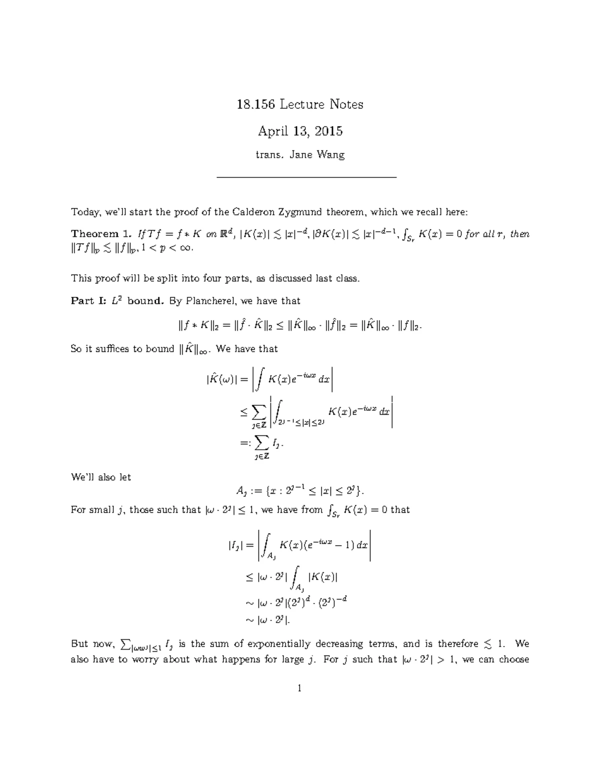 MA15W1A Precalculus & Calculus Notes: Functions and Limits Overview ...