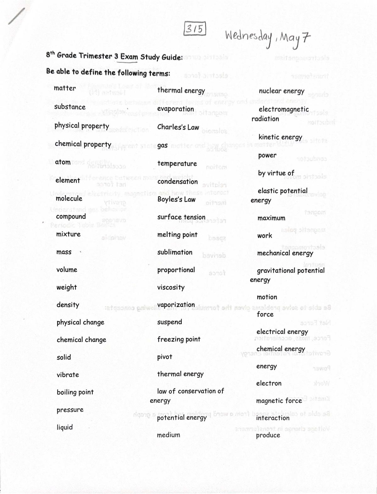Title: Comprehensive Study Guide for Biology 101 Final Exam - 315 ...