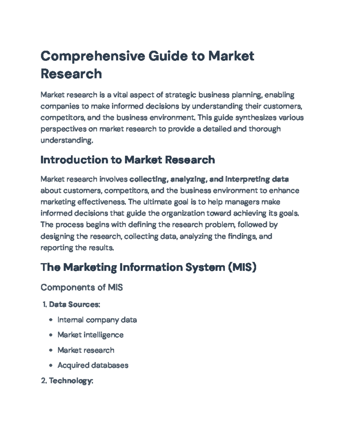 Comprehensive Guide to Market Research Techniques and Ethics ...