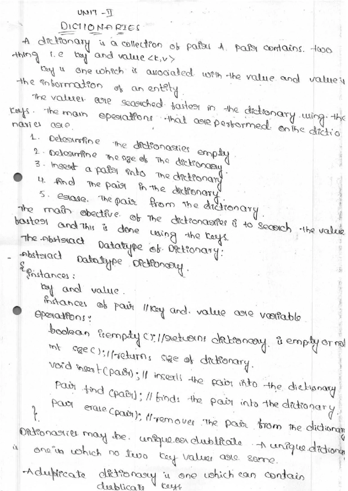 DS Notes UNIT-1: Introduction to Data Structures and Their Operations ...