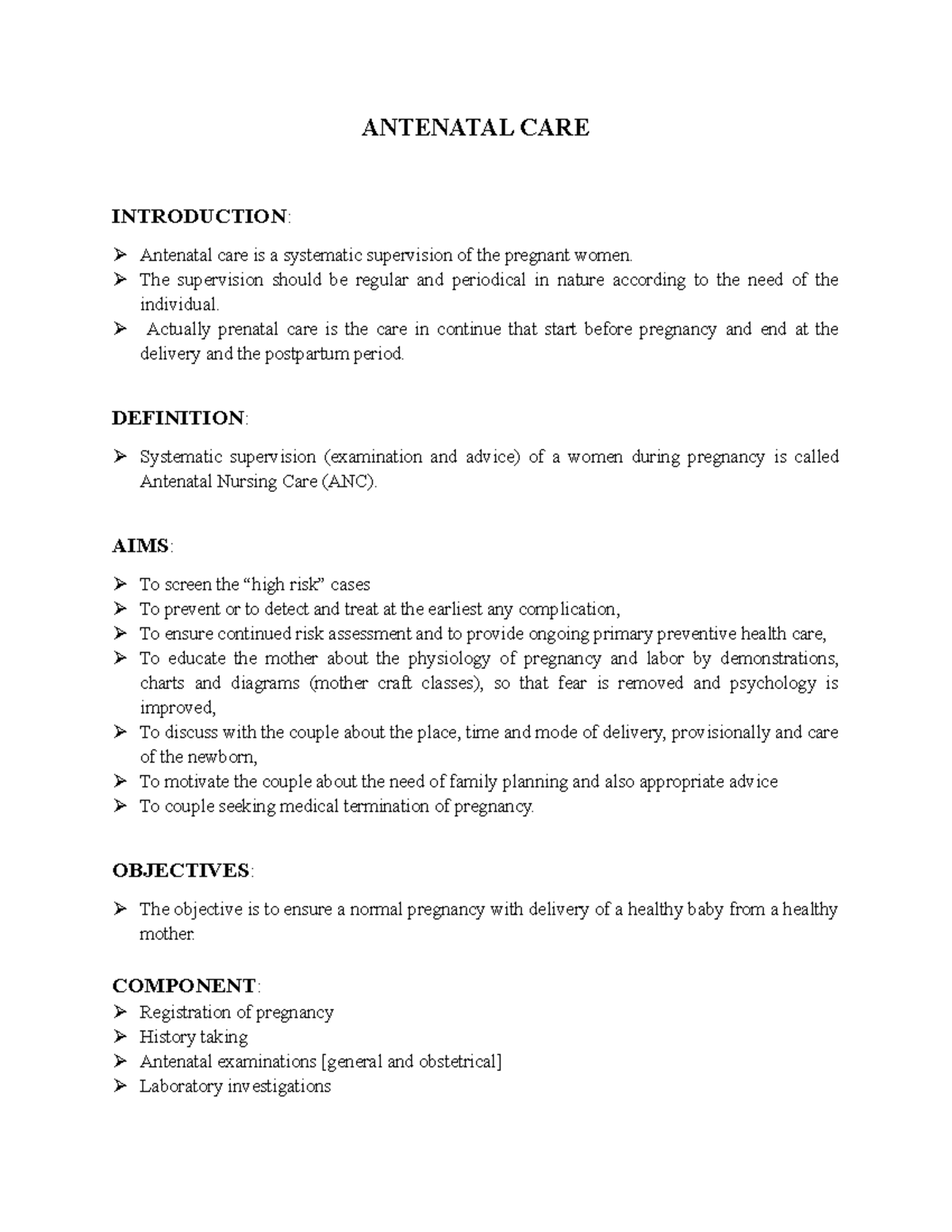 Antenatal Care Overview: Essential Guidelines for Maternal Health ...