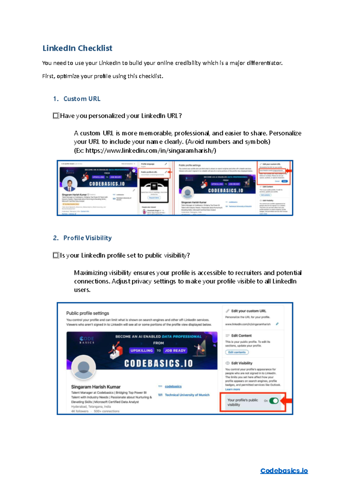 LinkedIn Profile Optimization Checklist for Success - Studocu