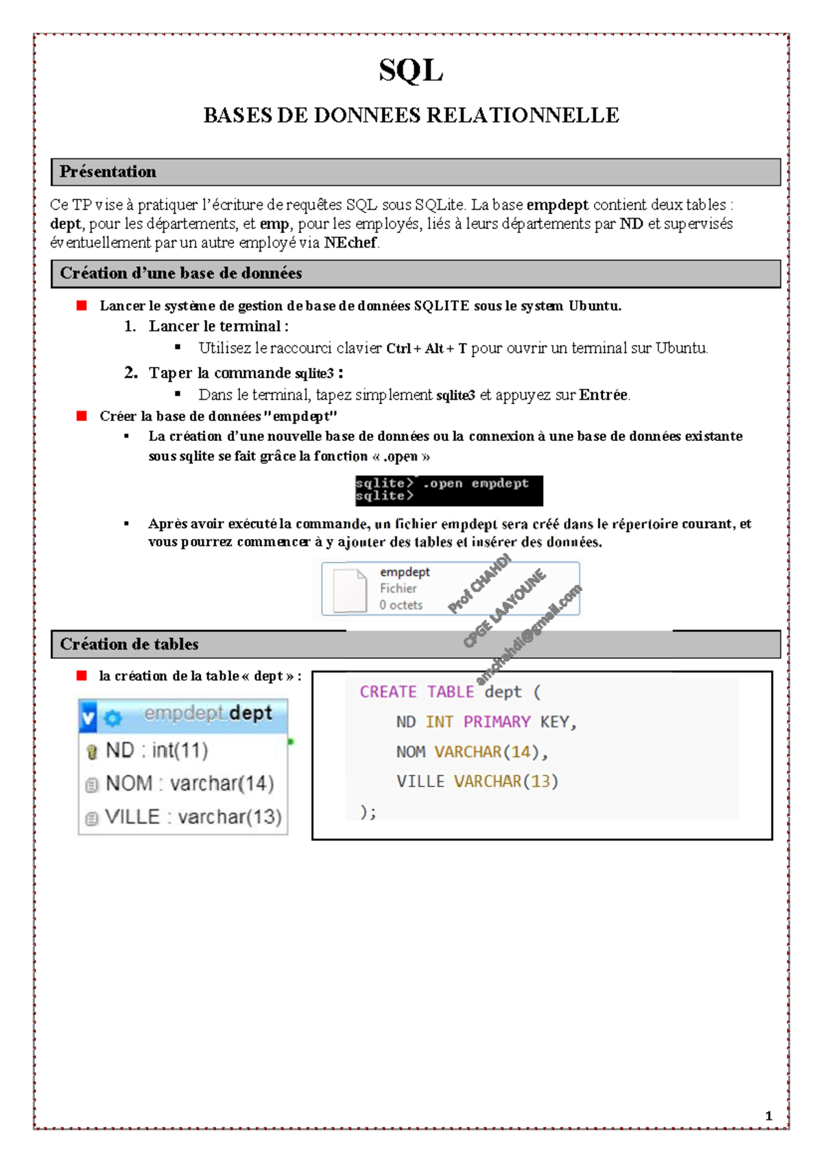 SQL 2025 COR - Cours Pratique sur les Requêtes SQLite - Studocu