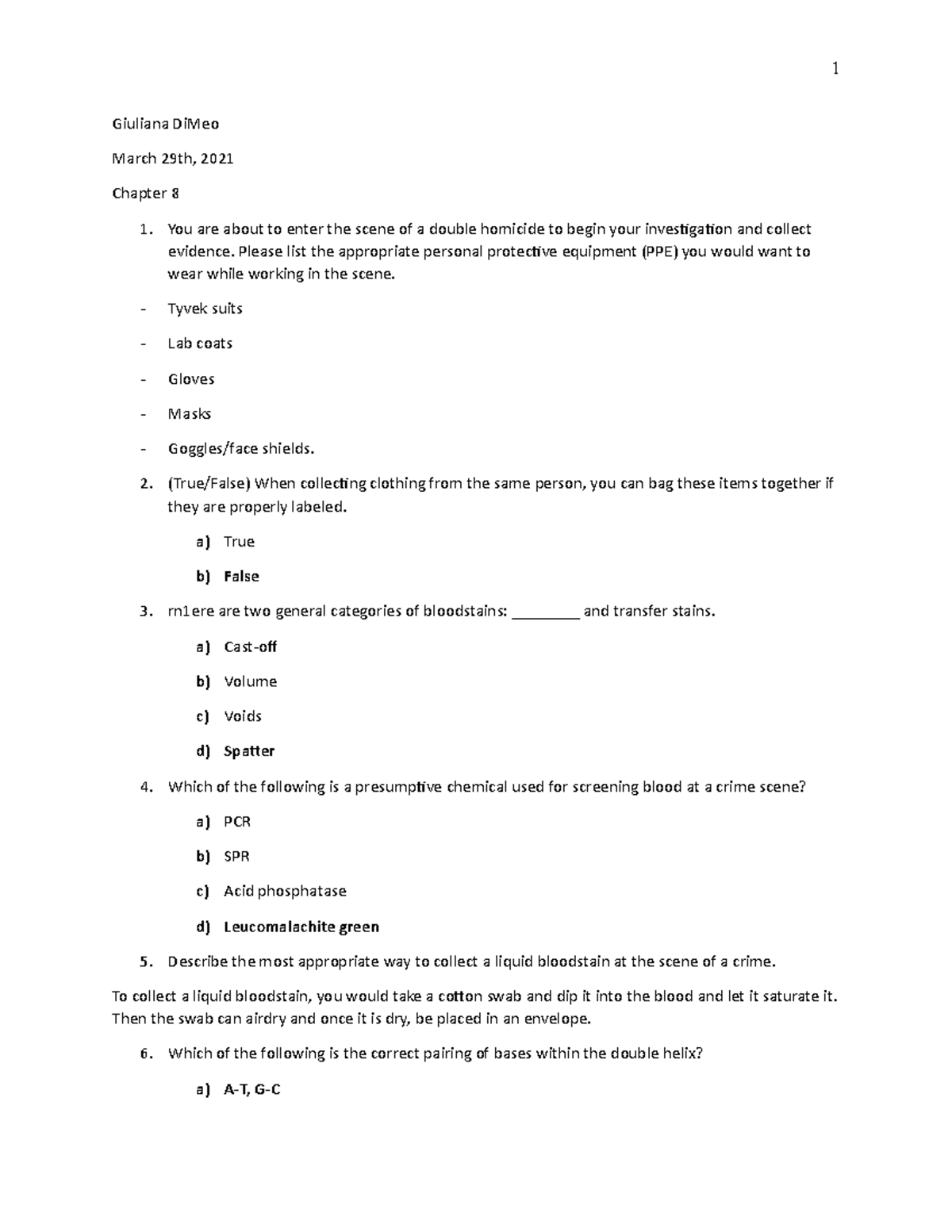 CJ 243 Final Exam Study Guide: Chapters 8 & 11 Q&A - Studocu
