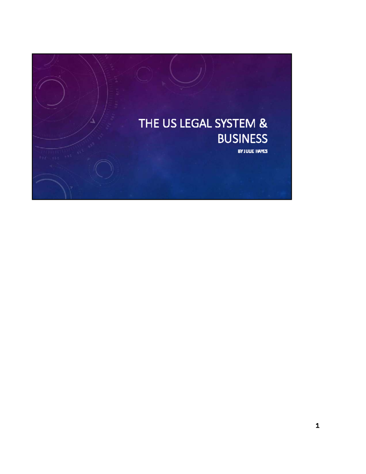 BUS 206 Module 2: Understanding the US Legal System and Business Law ...