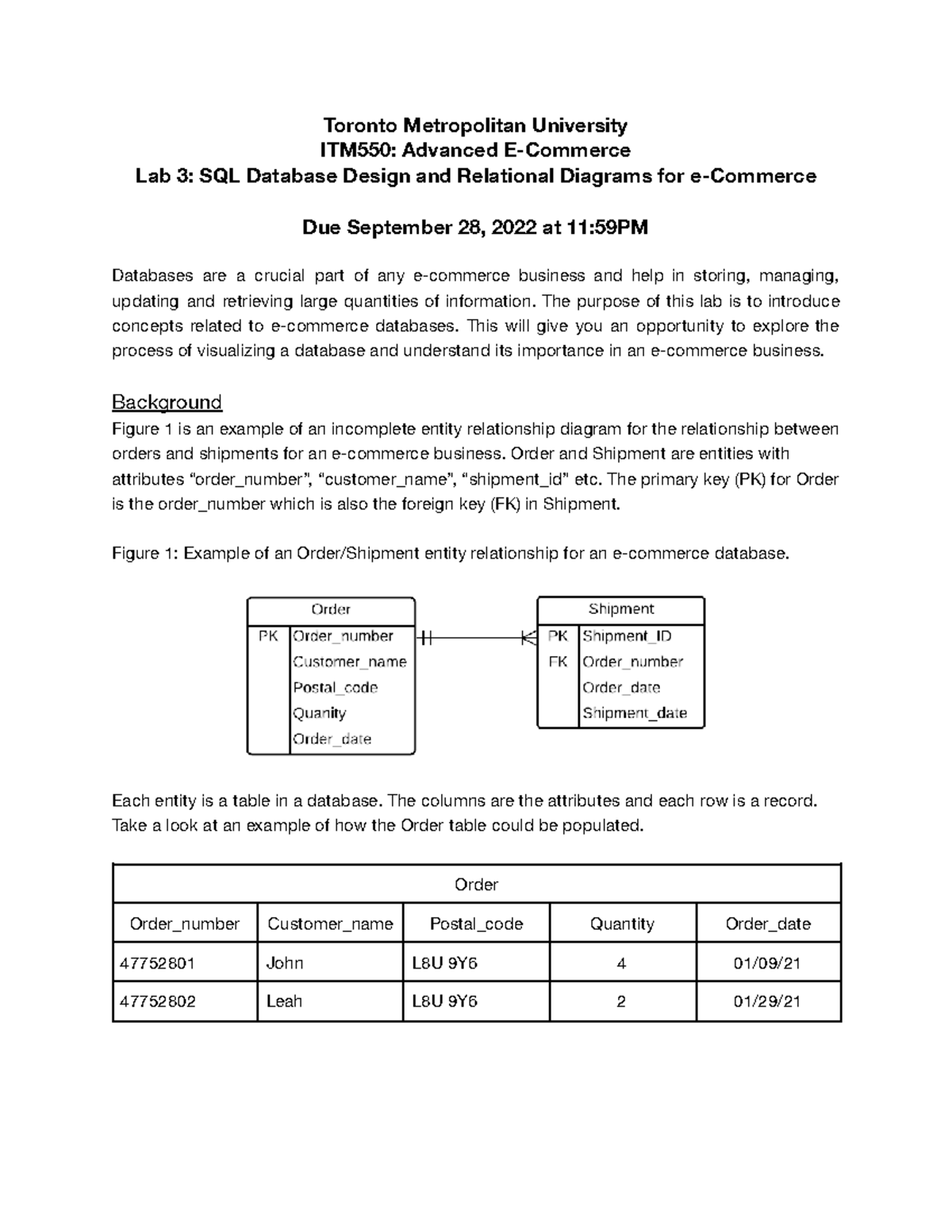 Lab3 F2022 - Mandatory Lab Assignment Number 3 for ITM 550 Advanced E ...
