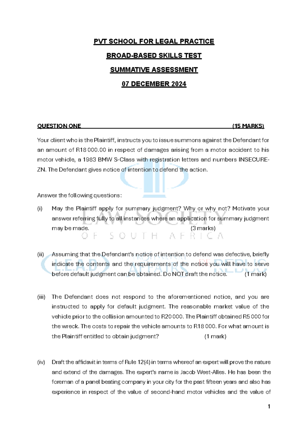 BBST Summative Exam Questions and Answers - 07.12.2024 - Studocu