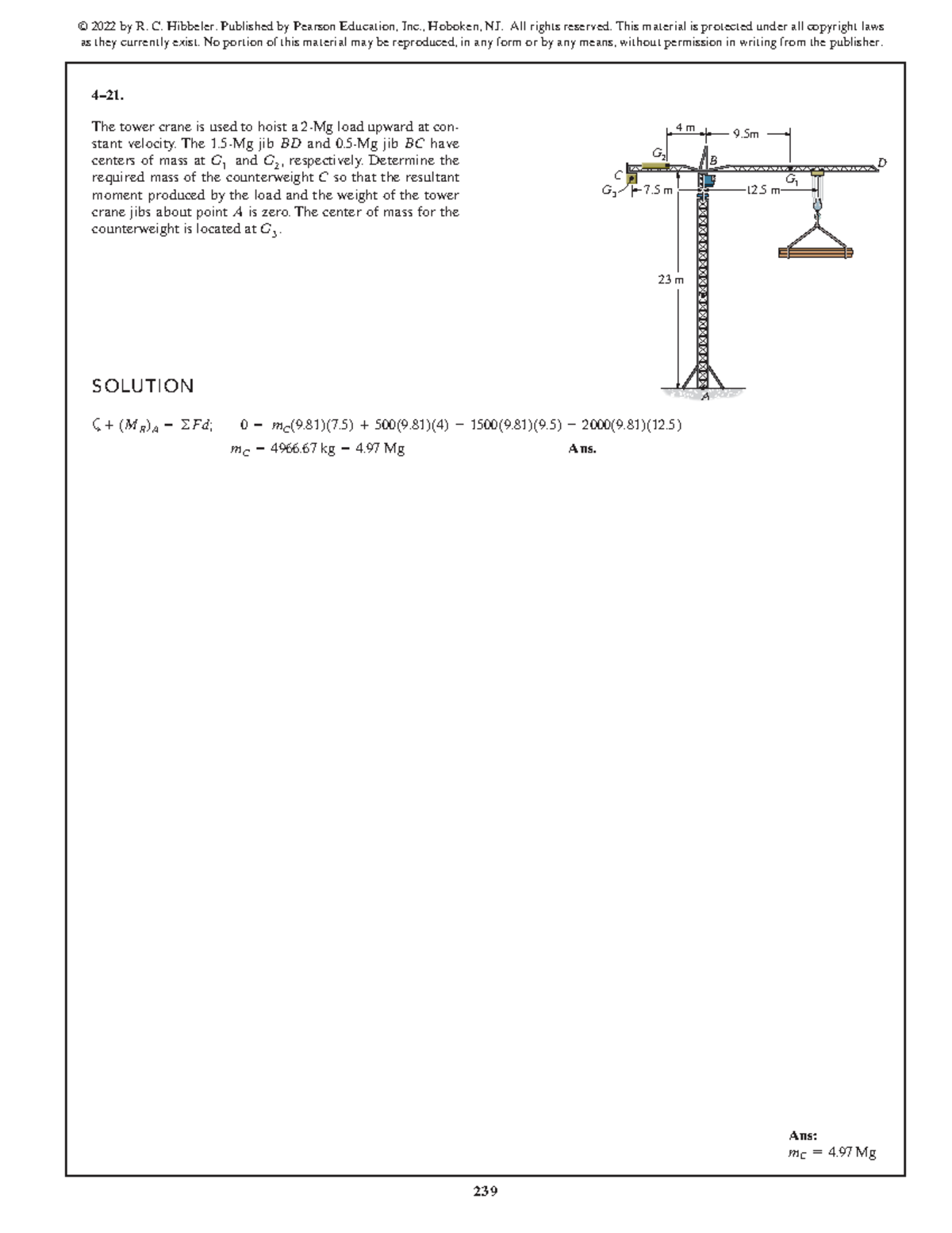 SWK 15th ed Solution Manual - Tower Crane Counterweight Analysis - Studocu