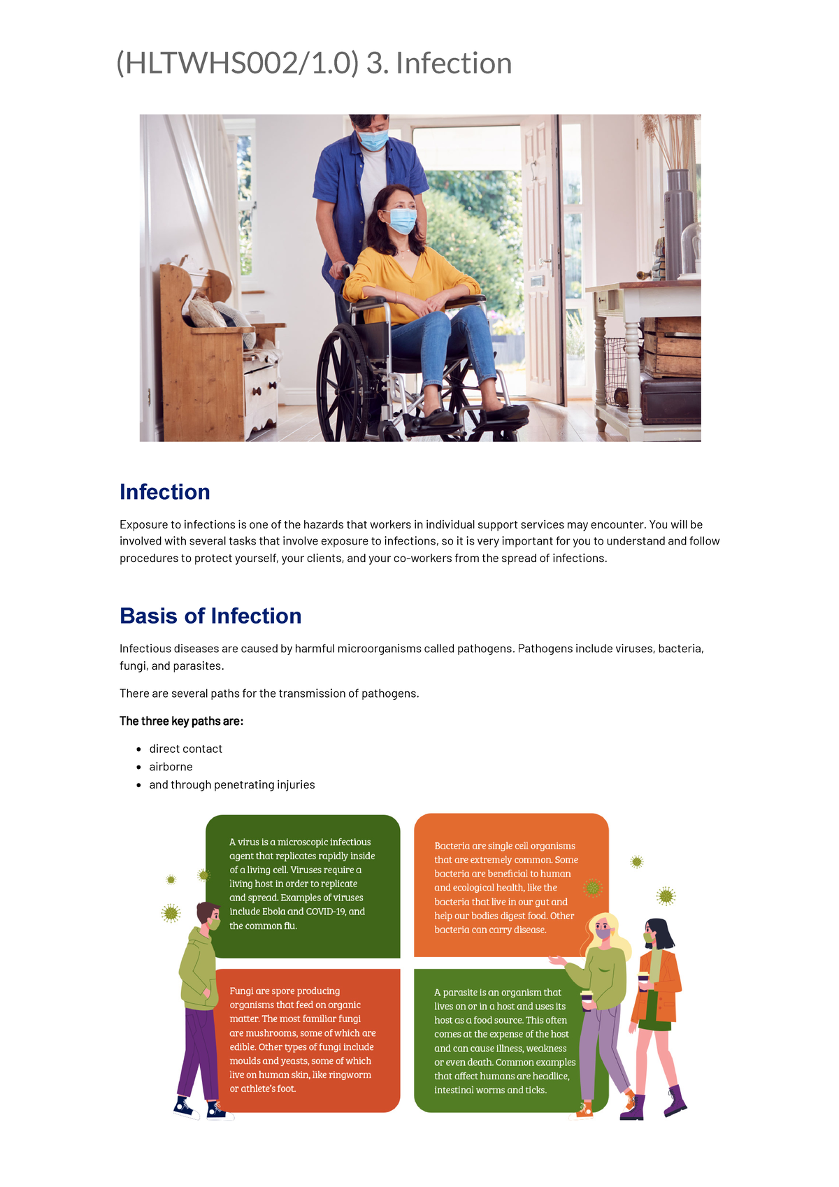 (HLTWHS002/1) Infection Control and Prevention in Community Services ...