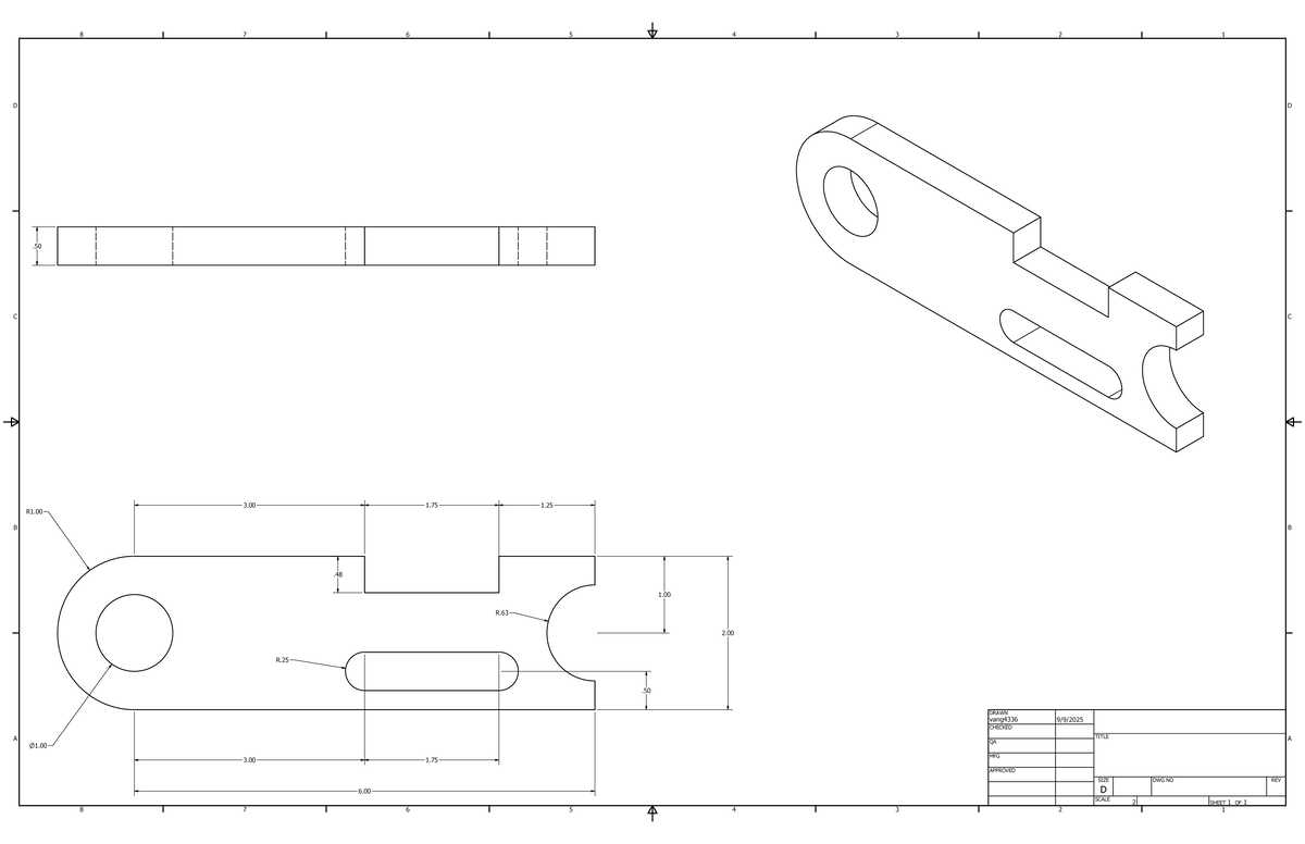 Slotted Plate 4-4 - It is a part file view. - AB 8 AB CD DC R1 n1 3.003 ...