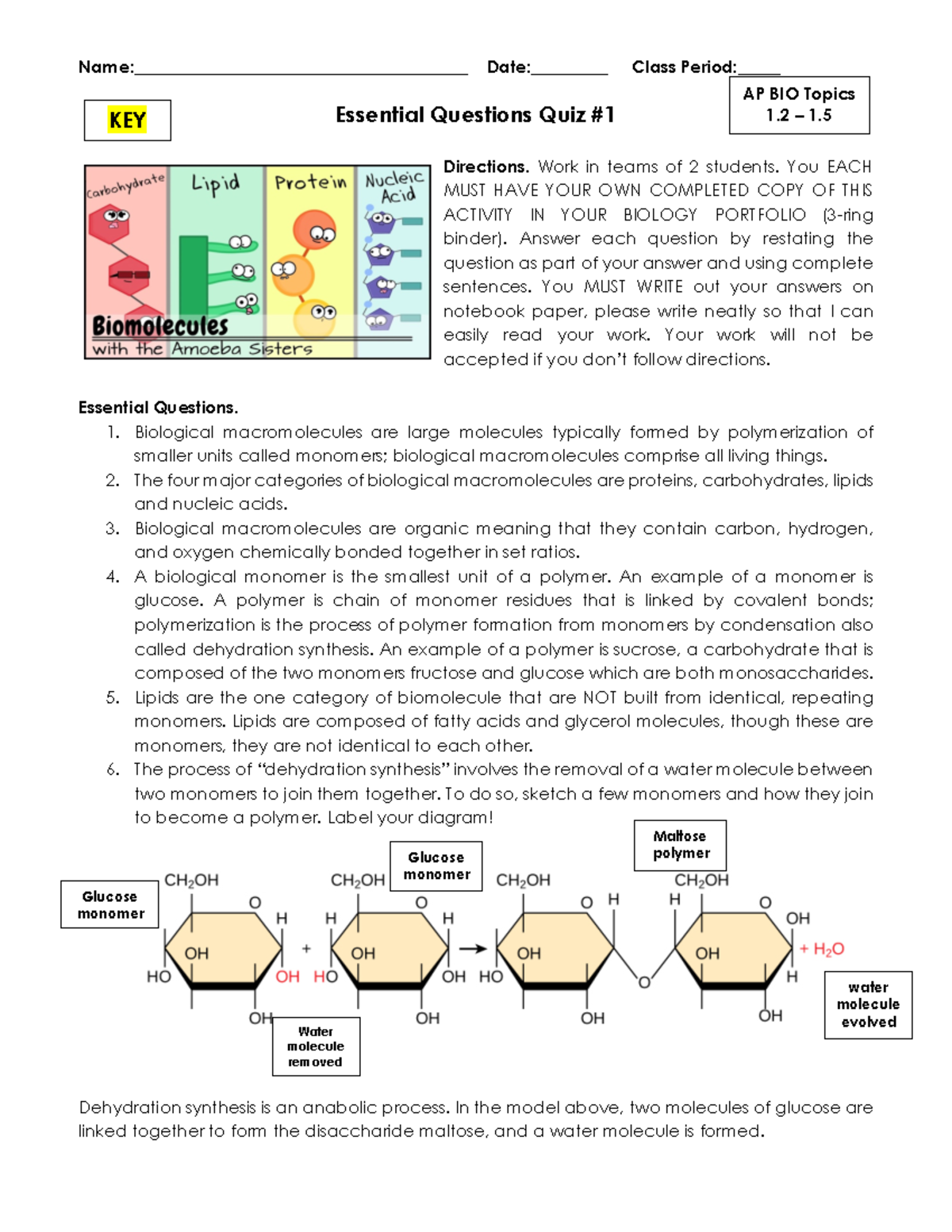 KEY+Essential+Questions+Quiz+%231 - Name ...