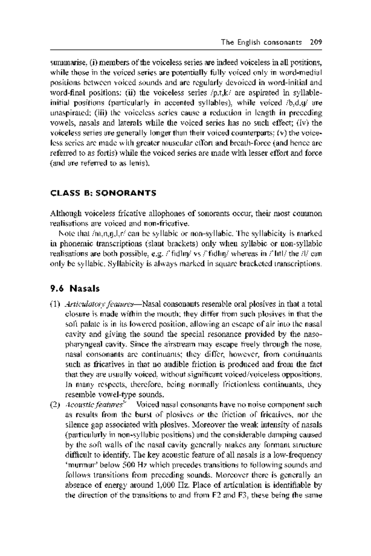 The English Consonants: A Summary of Voiced and Voiceless Series (209 ...