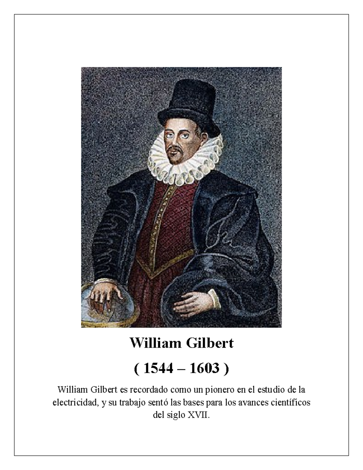 William Gilbert - apunte - procesal civil - William Gilbert ( 1544 ...