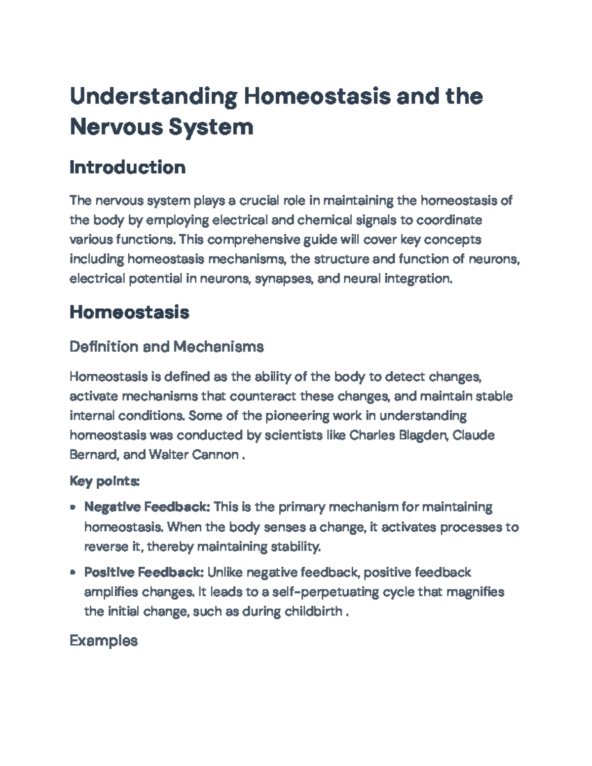 Understanding Homeostasis and the Nervous System: A Comprehensive Guide ...
