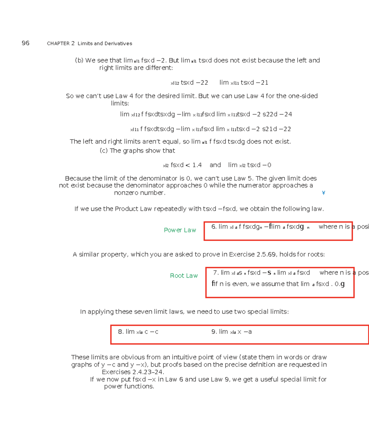 96 CALCULATING LIMITS USING LIMIT LAWS - CHAPTER 2 - Studocu