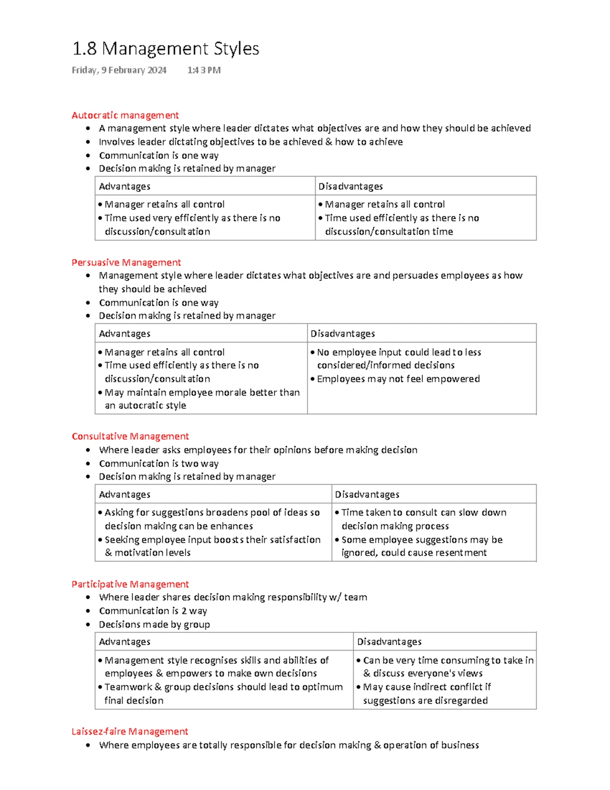 Jacplus Chapter 1.9: Evaluating Management Styles and Their Impact ...