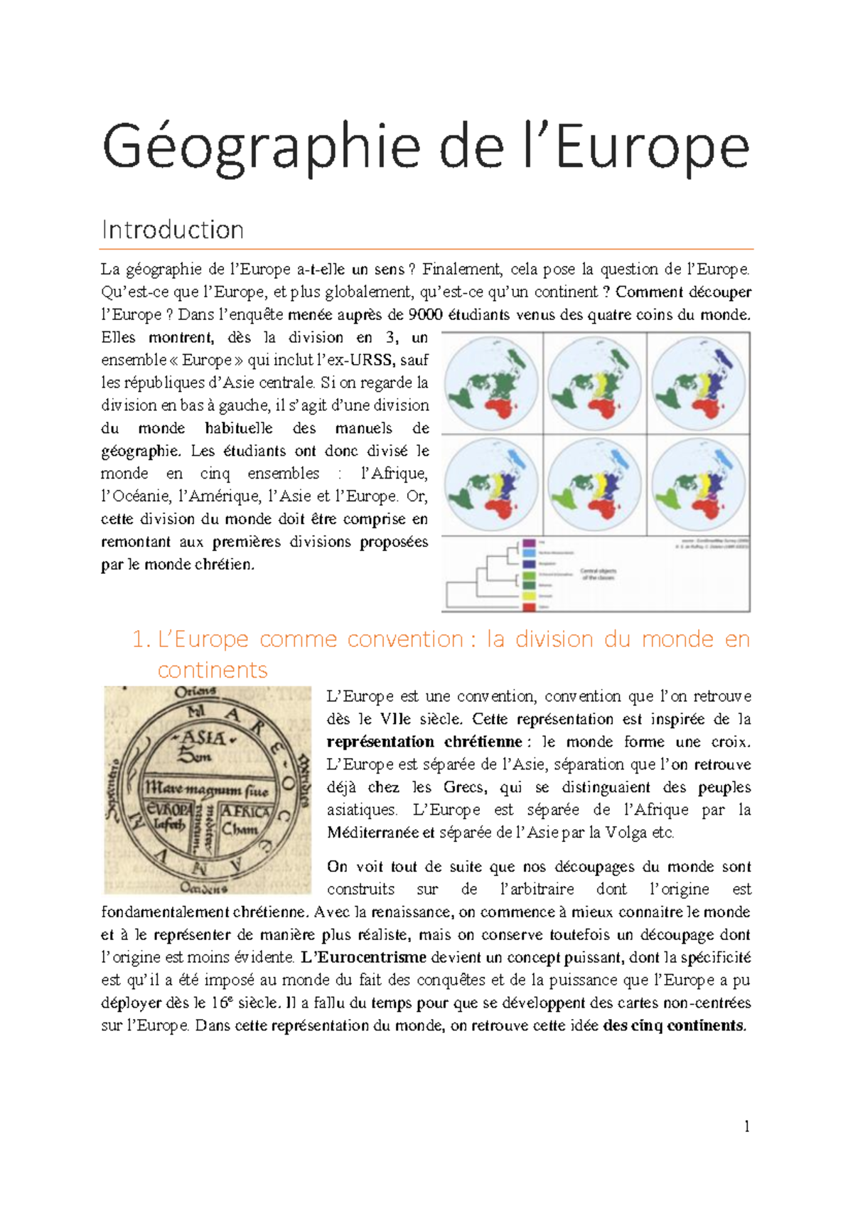 Géographie de l'Europe : Conventions, Identités et Économie - Cours 101 ...