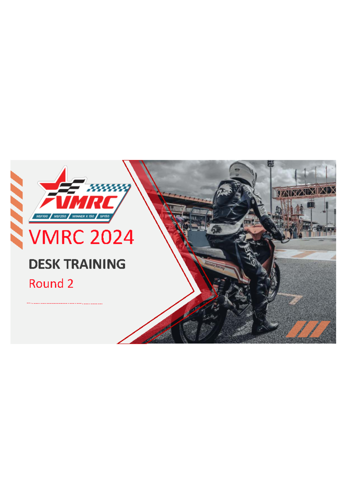VMRC 2024 Desk Training Round 2 Overall Plan and Logistics - Studocu