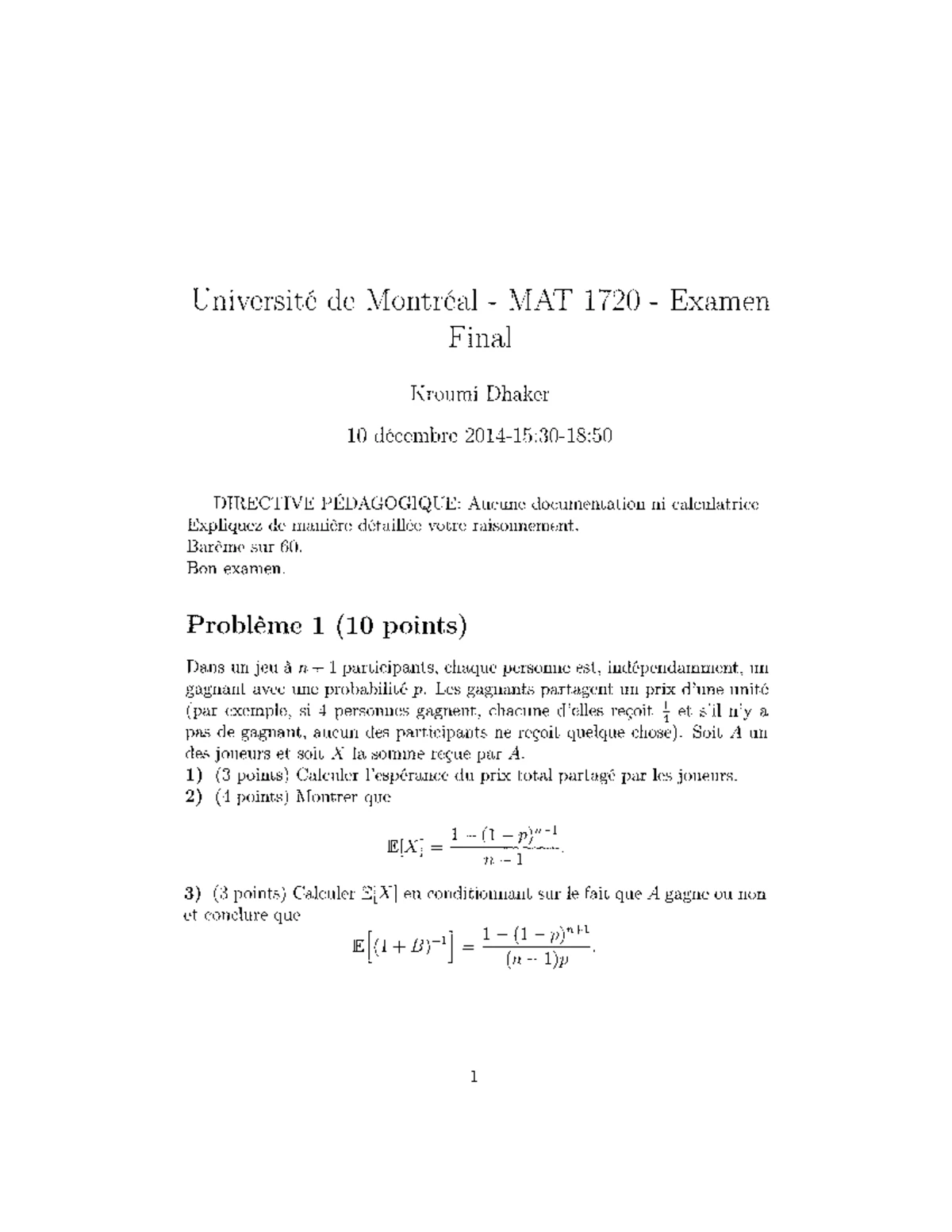 Résumé des Variables Aléatoires Discrètes et Continues - Studocu